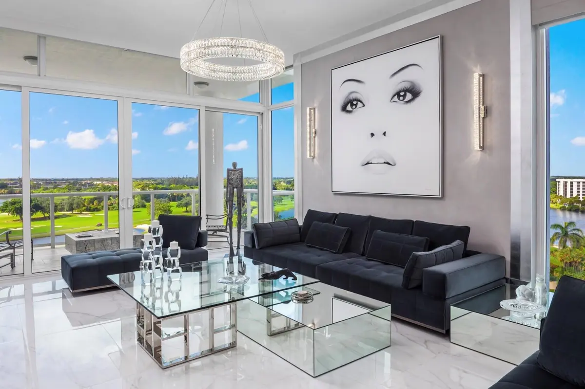 Living Room at 20155 Boca West Drive Ph B804, Boca Raton