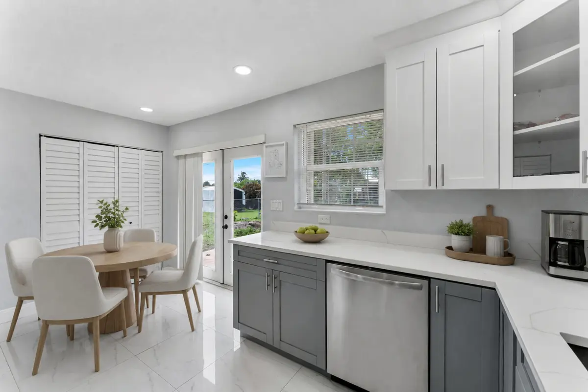 Staged Kitchen Area at 6501 SW 15th Court, North Lauderdale