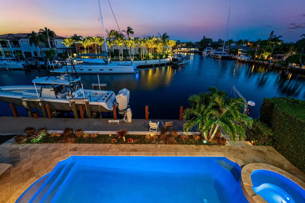 BALCONY_TO_POOL_STRAIGHT_SUNSET at 2320 NE 34th Court, Lighthouse Point