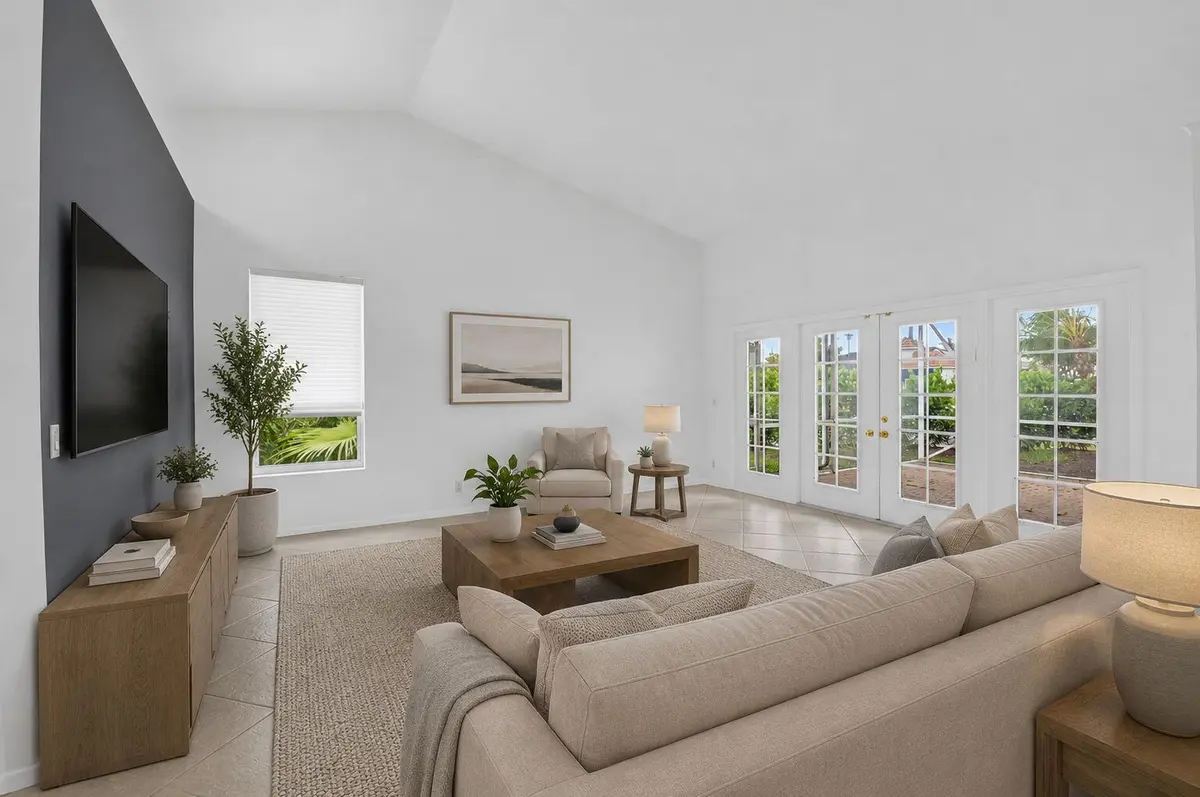 Living Room- Staged Photo at 23256 Alora Drive, Boca Raton