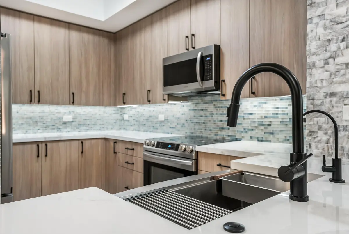 Redone kitchen at 2609 NE 14th Avenue 114, Wilton Manors