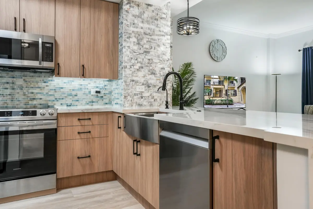 Stainless steel appliances at 2609 NE 14th Avenue 114, Wilton Manors