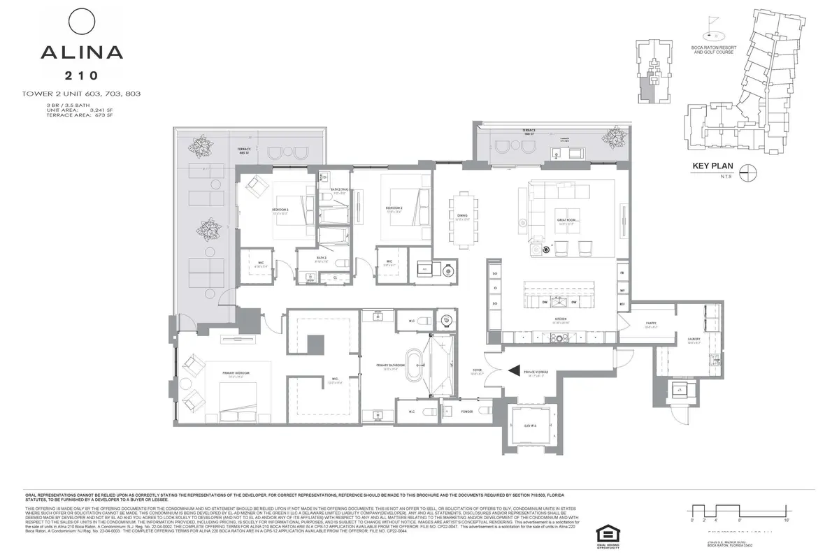 703 Floor Plan at 210 SE Mizner Boulevard 703, Boca Raton