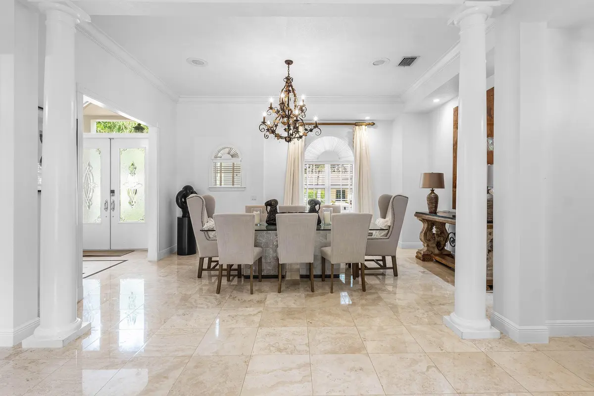 Dinning room at 2 Firestone Circle, West Palm Beach
