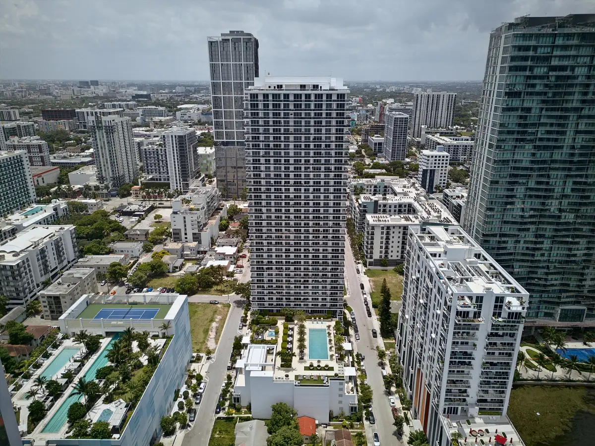 Aerial View From Bay2 at 600 NE 27th Street 1605, Miami