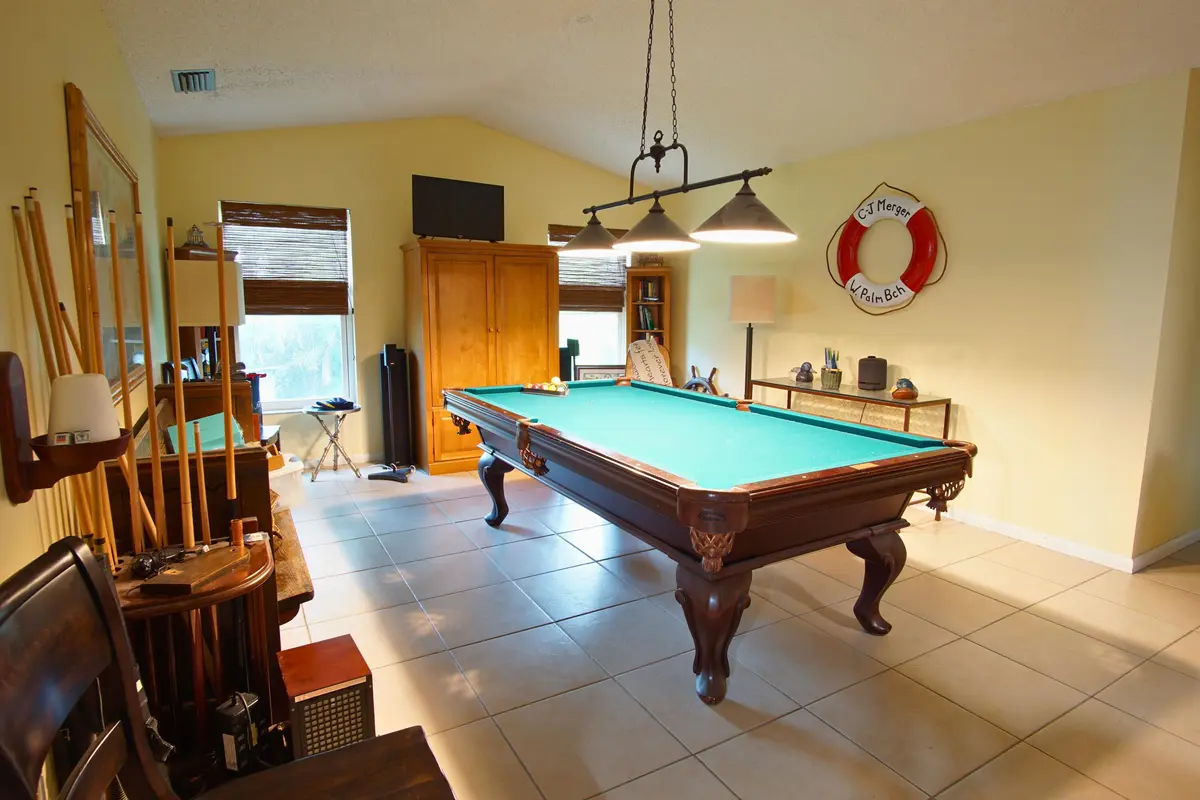 pool table at 7561 Nemec Drive, Lake Clarke Shores