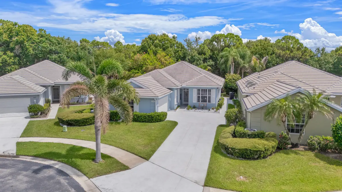 Aerial at 244 NW Bentley Circle, Port St. Lucie
