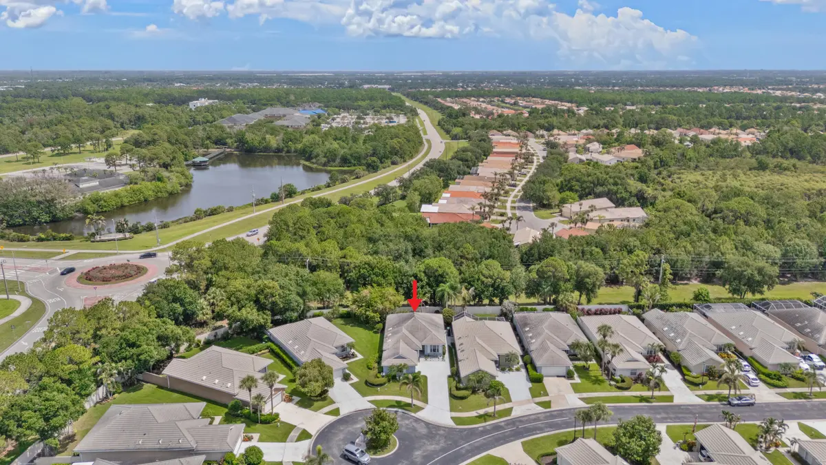 Aerial at 244 NW Bentley Circle, Port St. Lucie