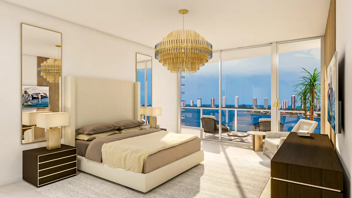 N220_Unit G.03_Cam005_Master Bedroom at 220 Lake Shore Drive 1608, Lake Park