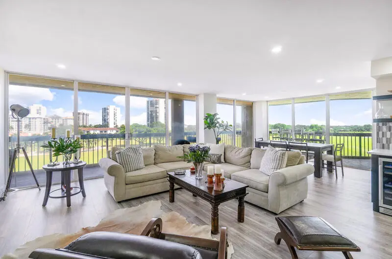 LIVING ROOM at 1900 Consulate Place 406, West Palm Beach