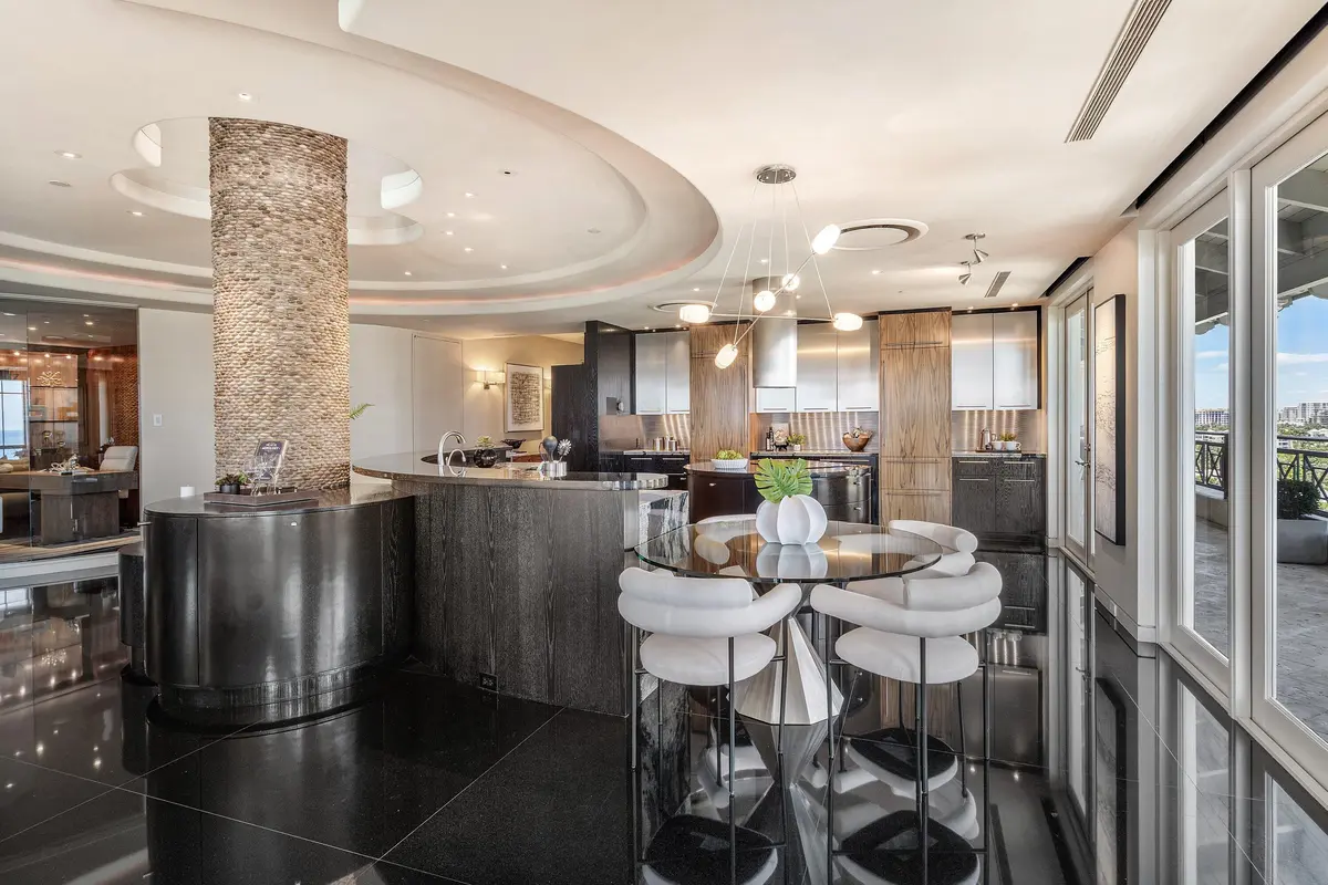 Kitchen at 400 S Ocean Boulevard Ph2, Boca Raton