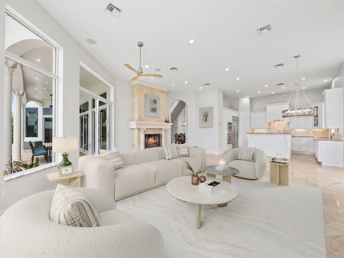 1261 living room staged at 1261 NE 27th Way, Pompano Beach