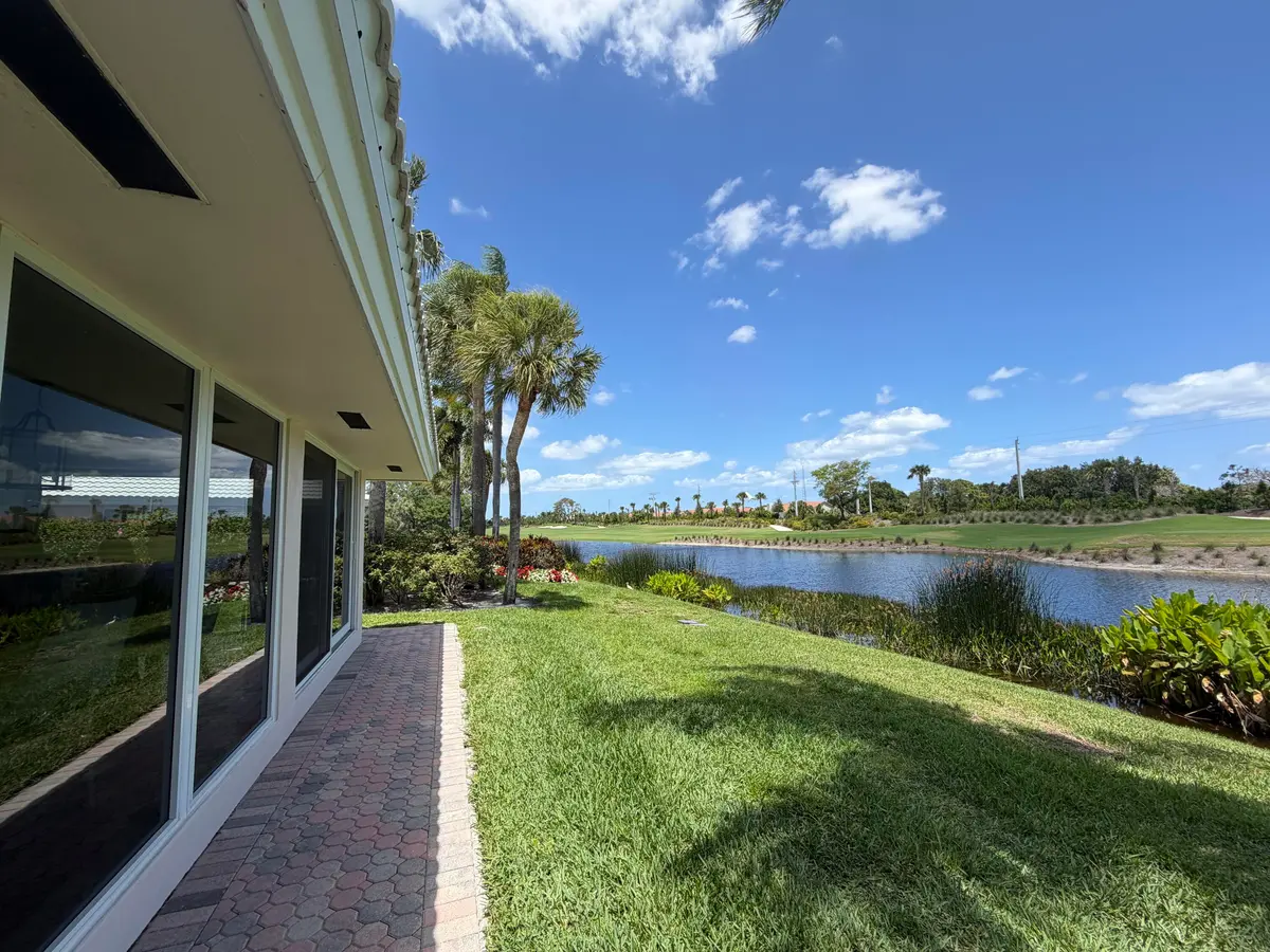 back of villa at 10860 Tamarisk Trail, Boynton Beach