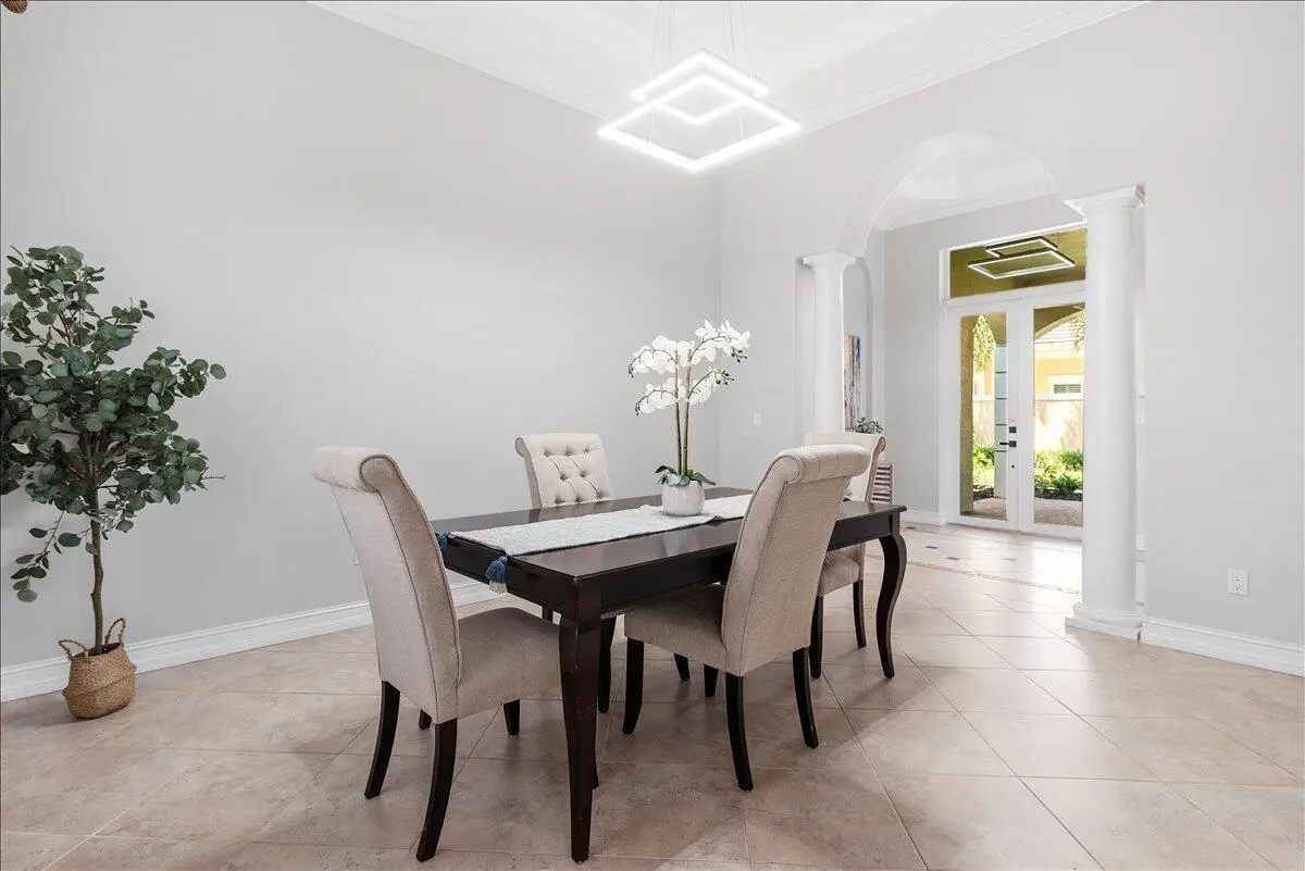 Dining room at 1254 River Reach Drive, Vero Beach