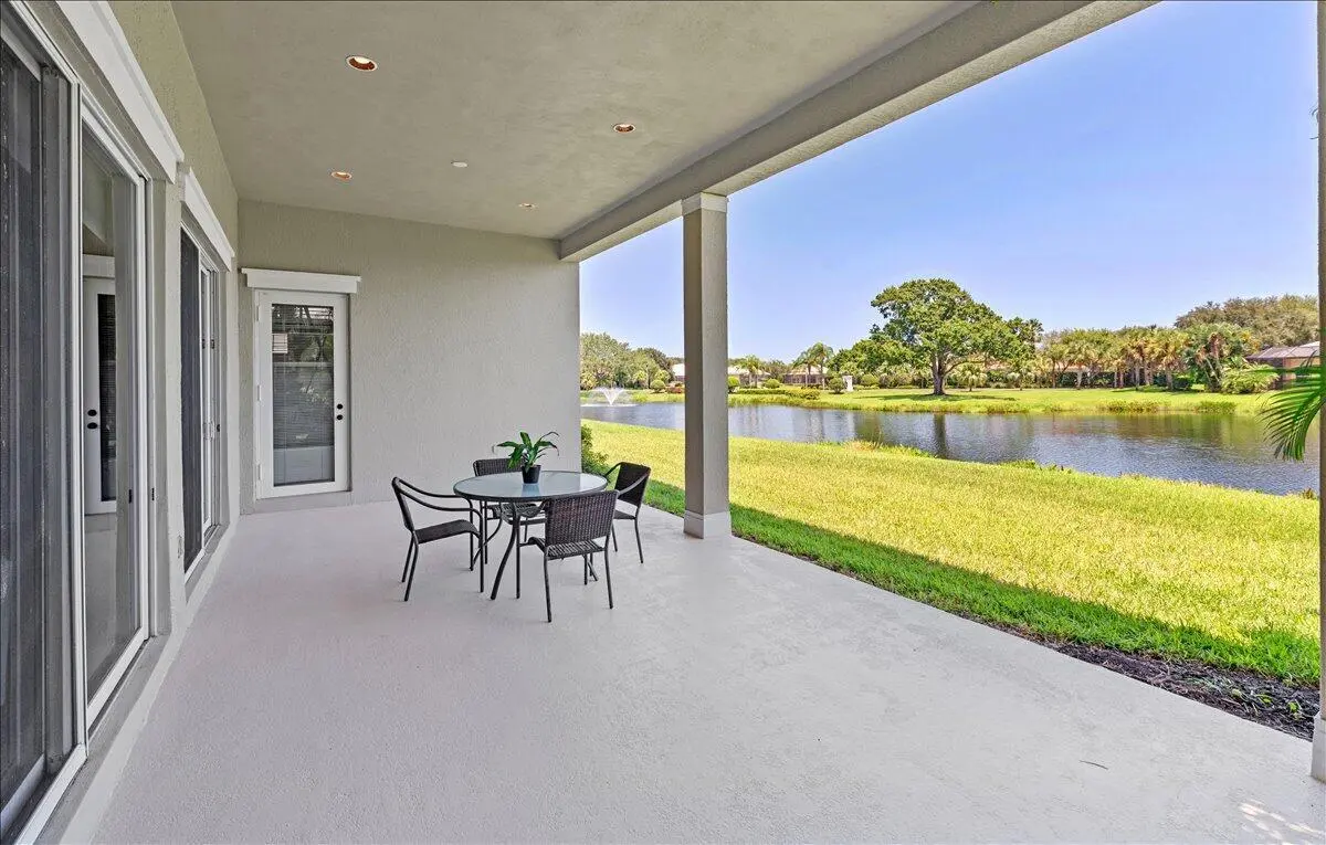 Back Patio at 1254 River Reach Drive, Vero Beach