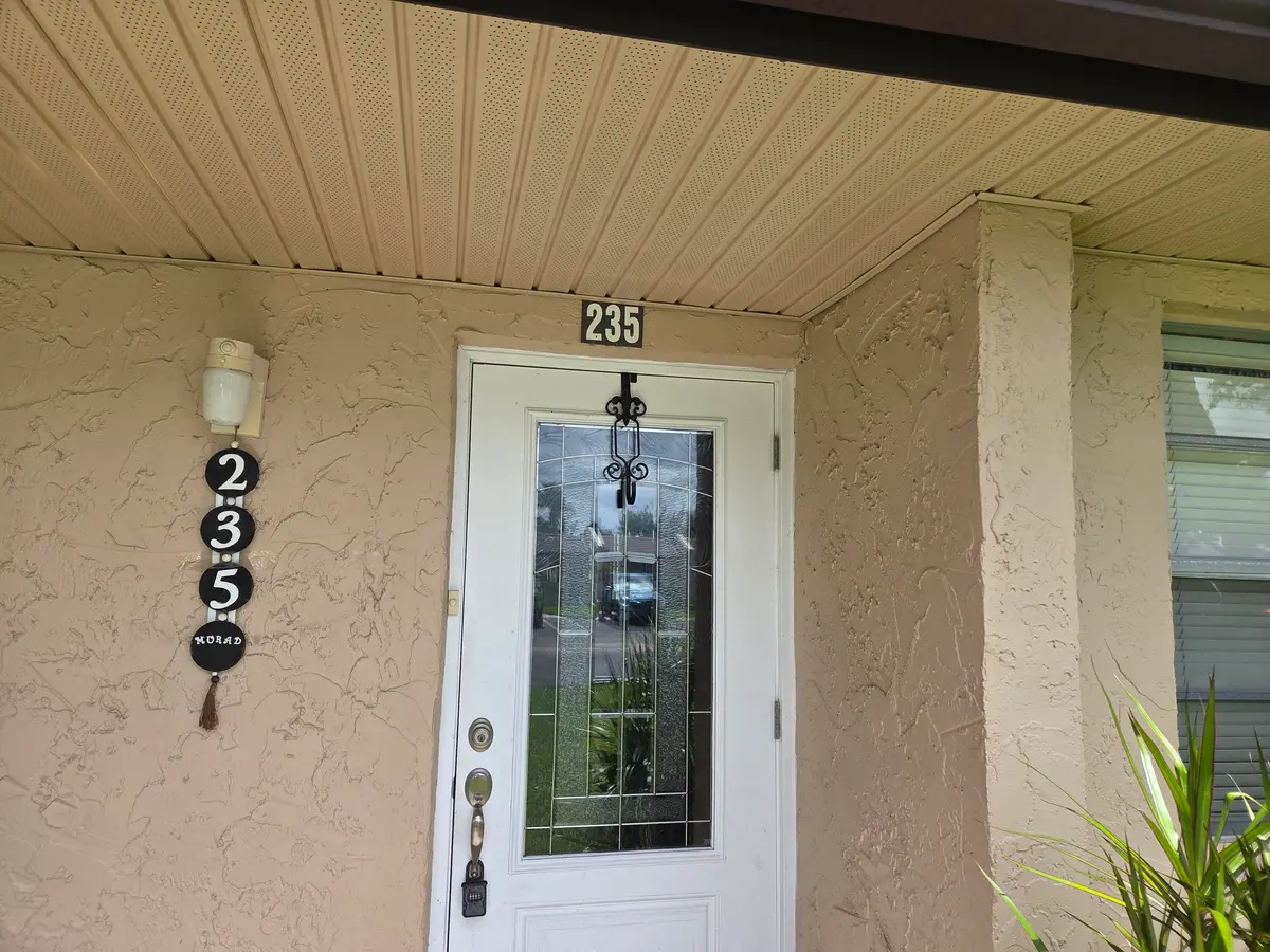 Address-Front Door at 235 Lake Meryl Drive 235, West Palm Beach