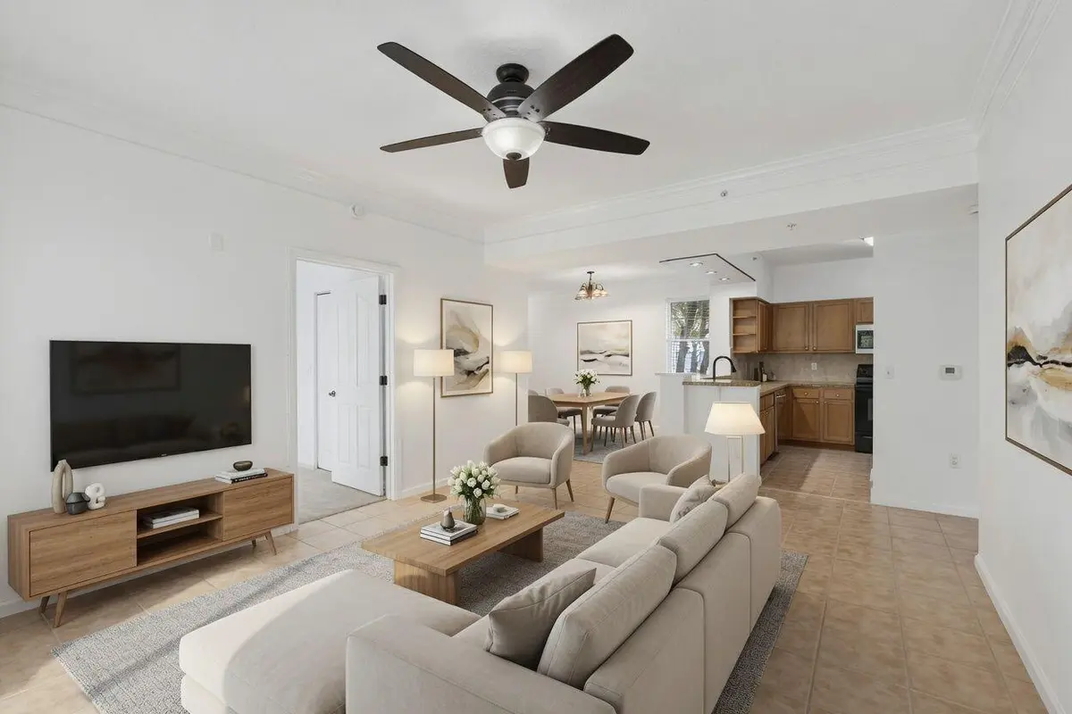 Living Room at 225 Murcia Drive 101, Jupiter