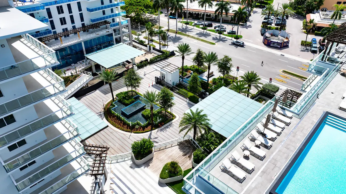 Alina Aerial view at 200 SE Mizner Boulevard 410, Boca Raton