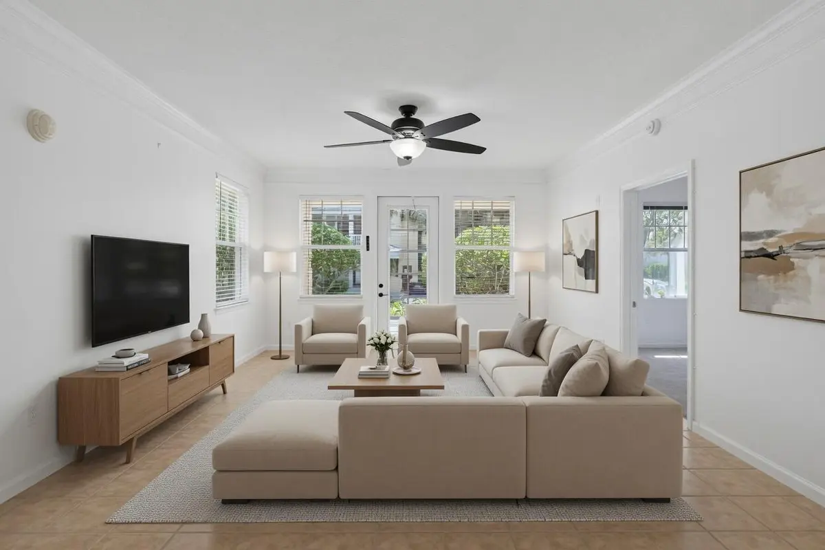 Living Room at 225 Murcia Drive 101, Jupiter