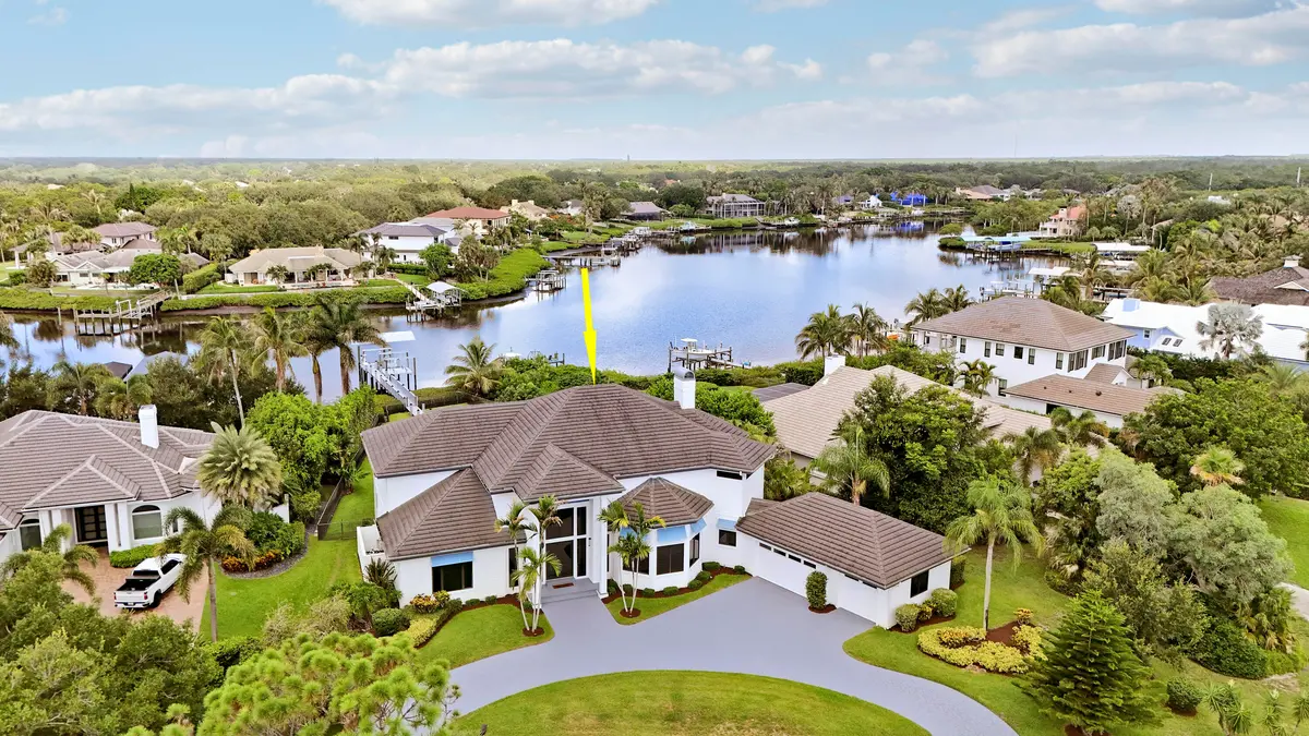 Aerial View at 18411 SE Lakeside Drive, Jupiter