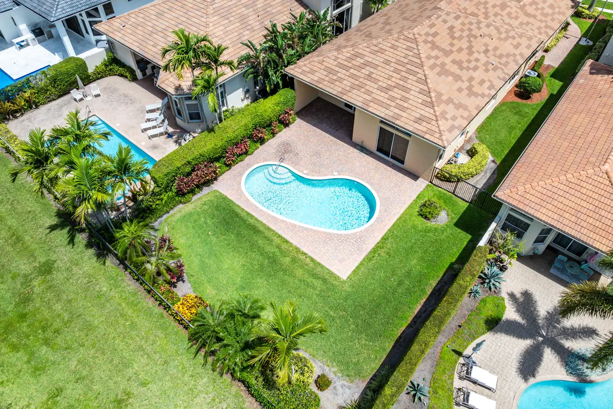 Exterior back aerial at 8102 Valhalla Drive, Delray Beach