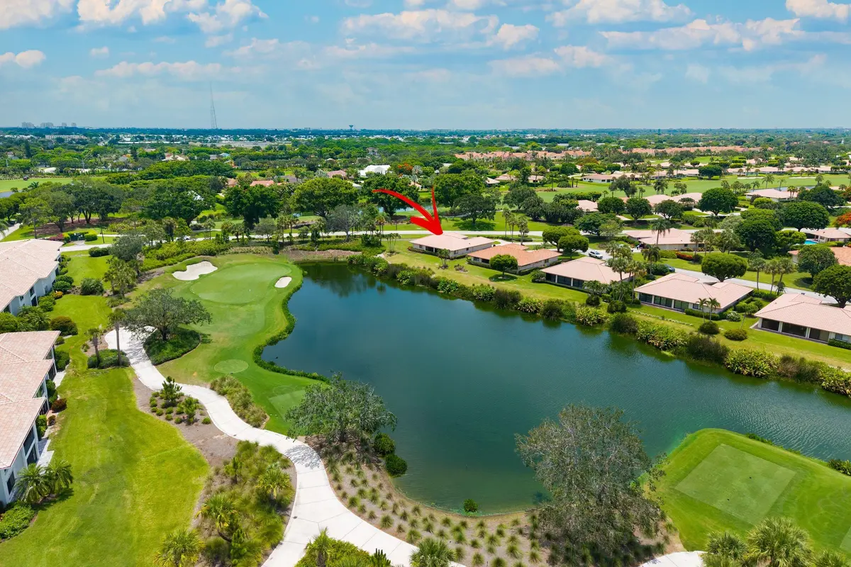 Aerial of #12 North at 10433 Coralberry Way, Boynton Beach