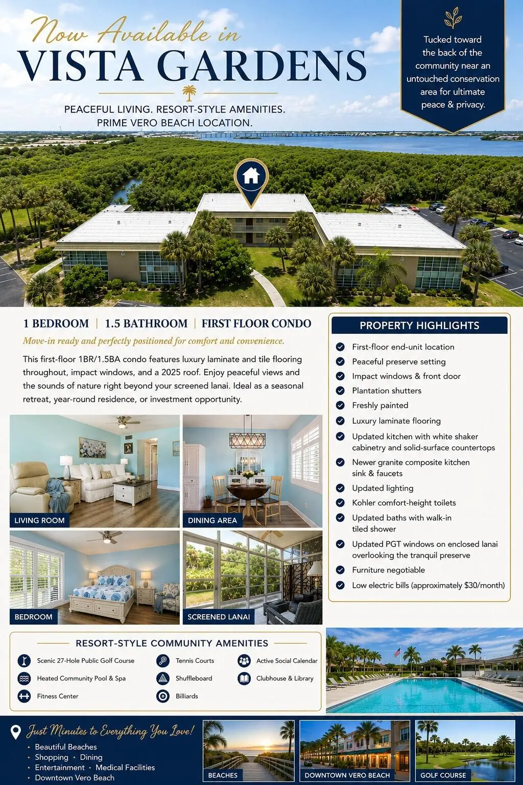 3.1 at 28 Vista Gardens Trail 105, Vero Beach
