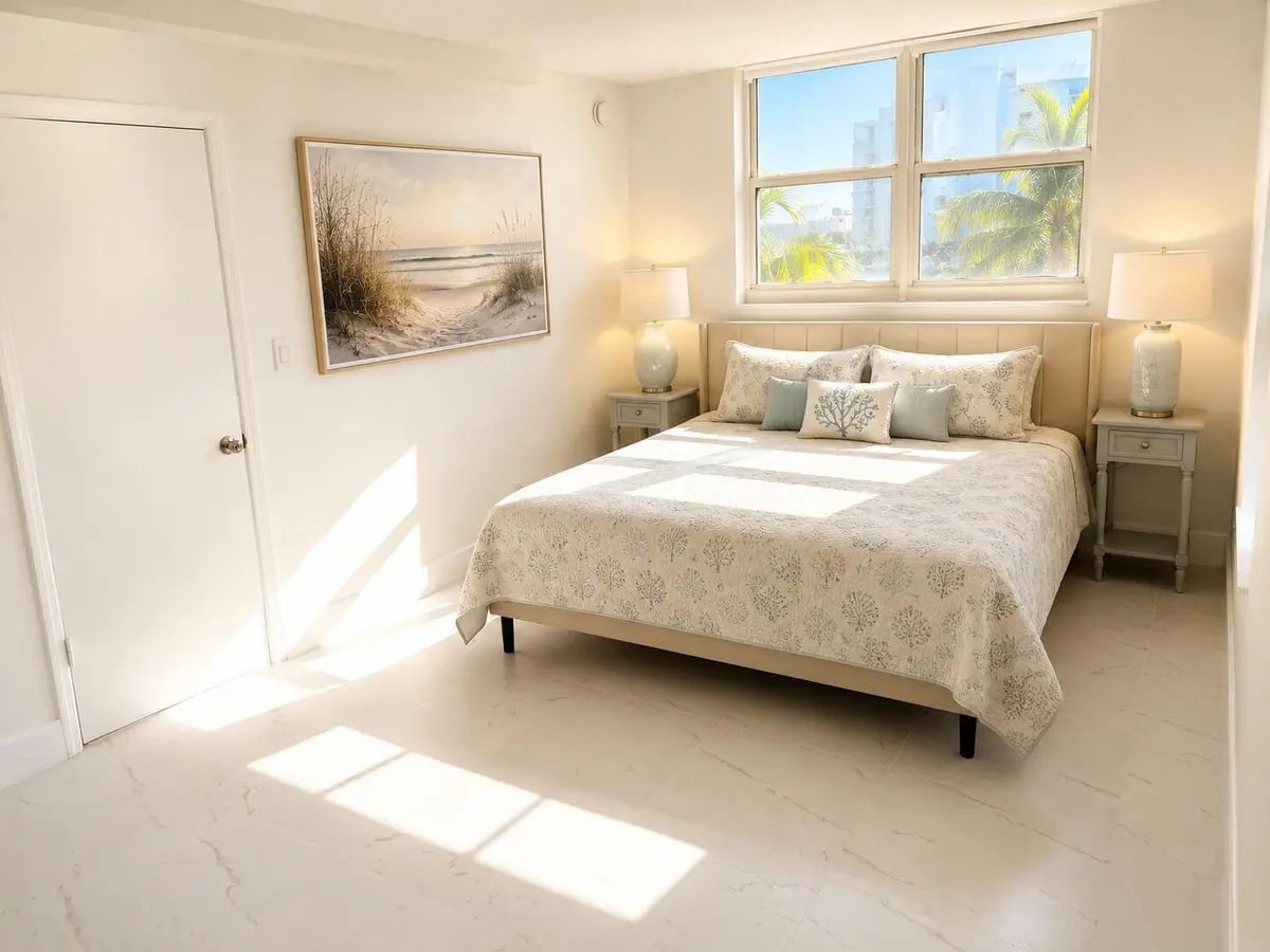 Master Bedroom at 1505 N Riverside Drive 508, Pompano Beach