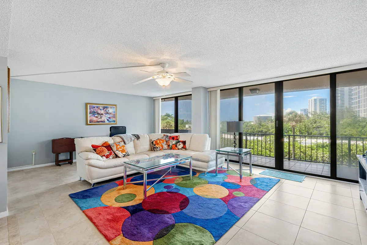 LIving Room at 4200 N Ocean Drive 2-201, Singer Island
