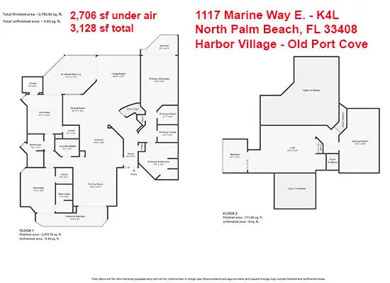Floor Plan 1117 Marine Way K4L at 1117 Marine Way K4l, North Palm Beach