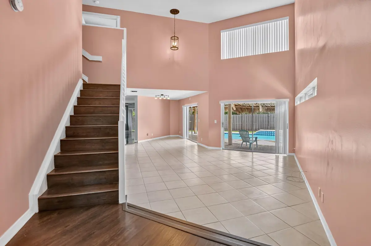 terazzo under wood laminate at 5901 NW 58th Terrace, Parkland