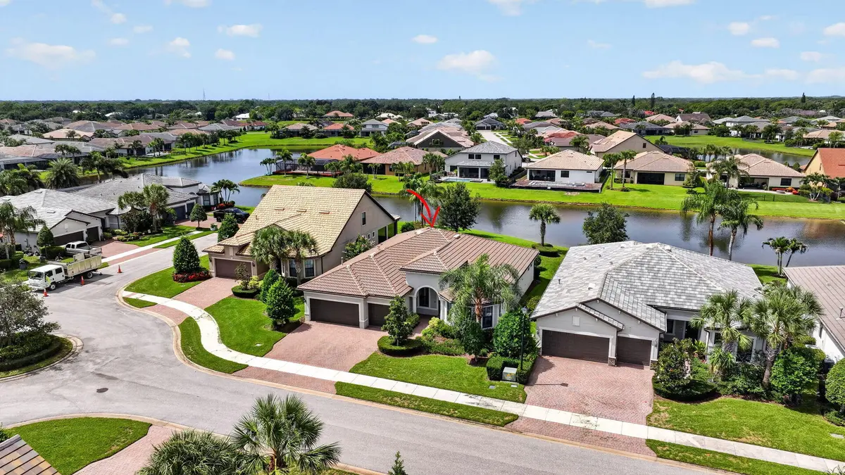 Drone View Front at 604 SE Monteiro Drive, Port St. Lucie