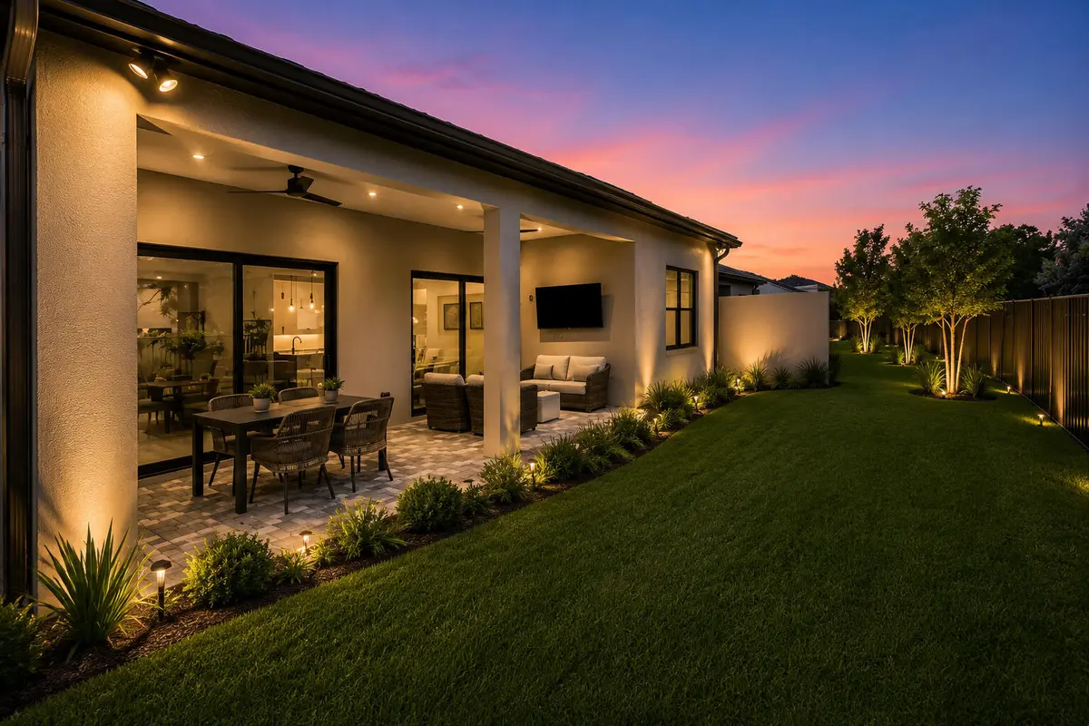 backyard oasis at 9303 Cape Honey Bee Lane, Lake Worth