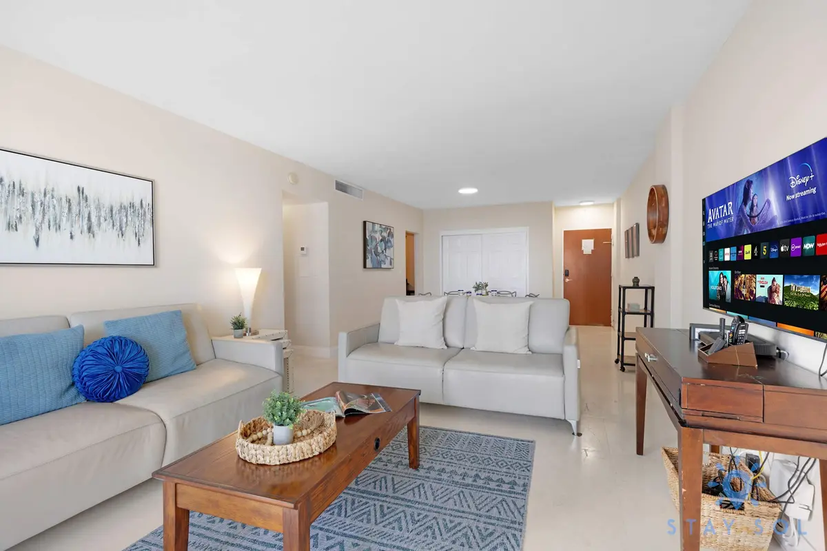 14K Living room at 3901 S Ocean Drive 14k, Hollywood