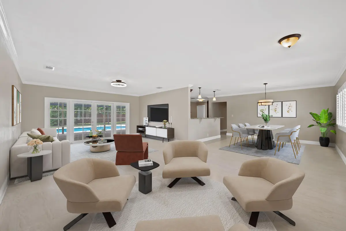 Living Room at 5720 SW 7th Street, Plantation