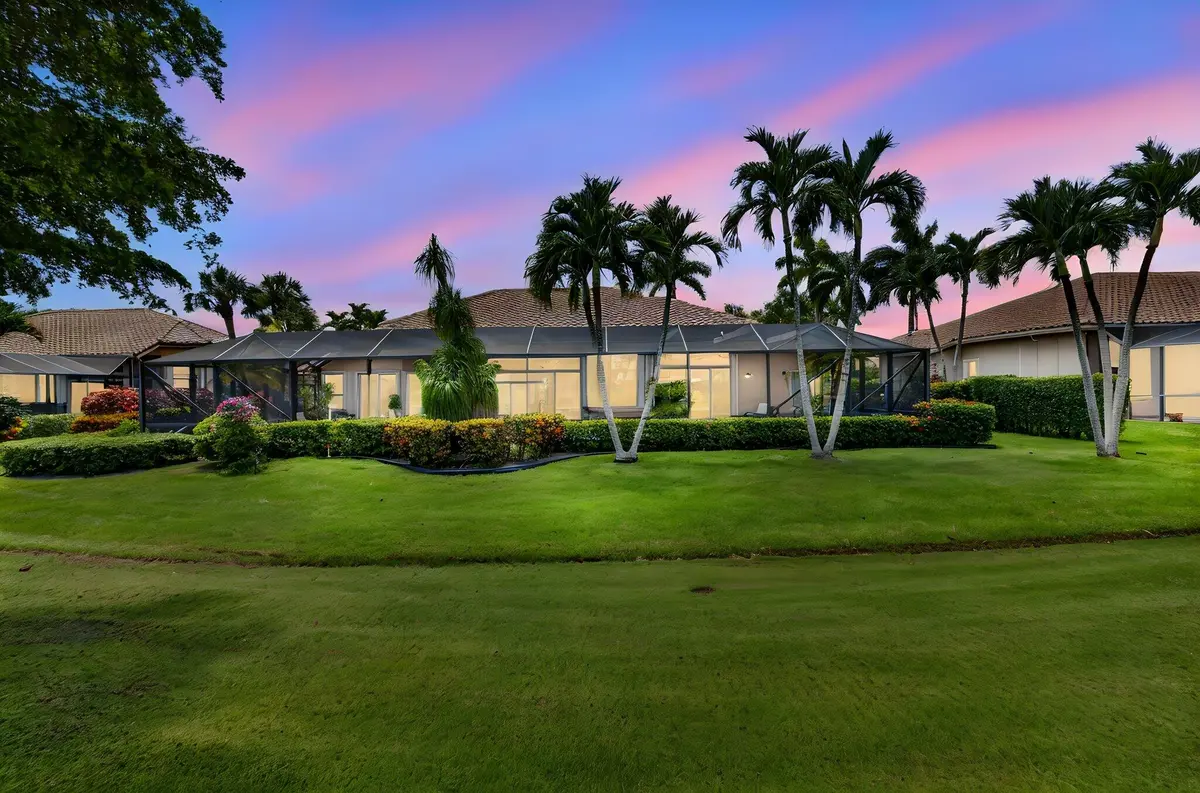 exterior back twilight at 8064 Desmond Drive, Boynton Beach