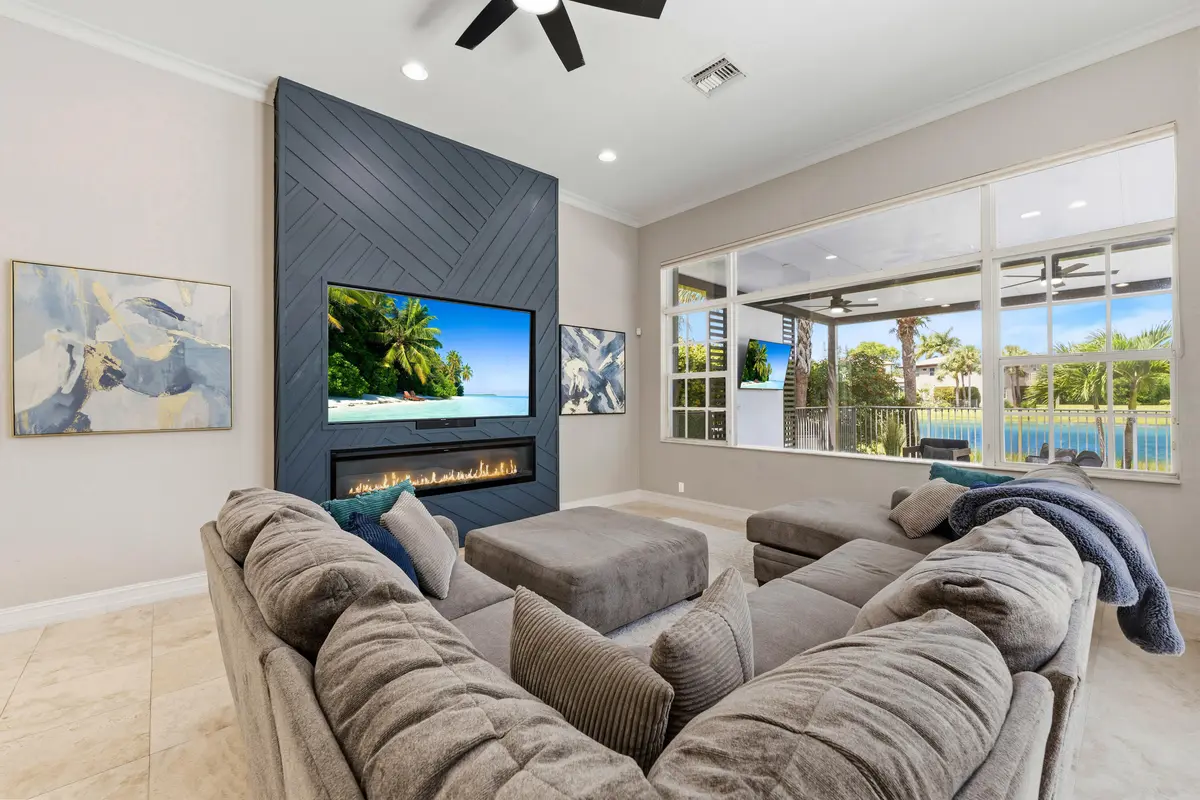 family room at 8170 NW 124th Terrace, Parkland