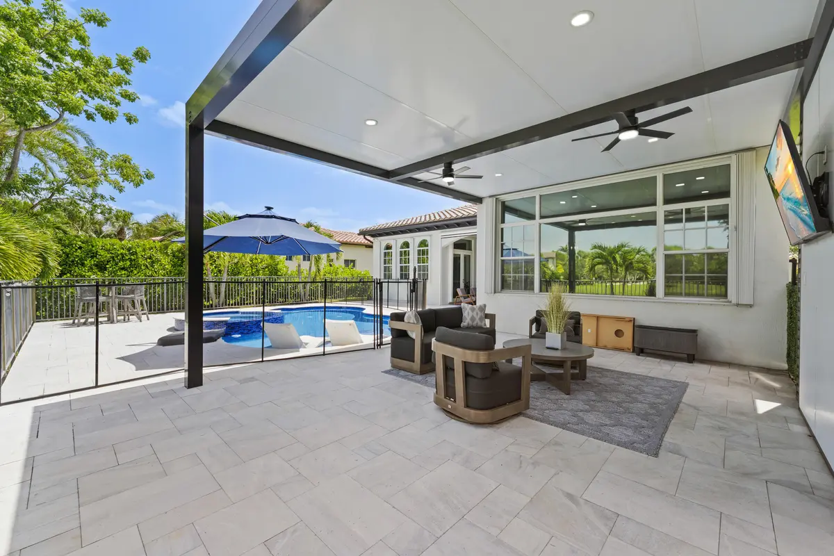 pool patio at 8170 NW 124th Terrace, Parkland