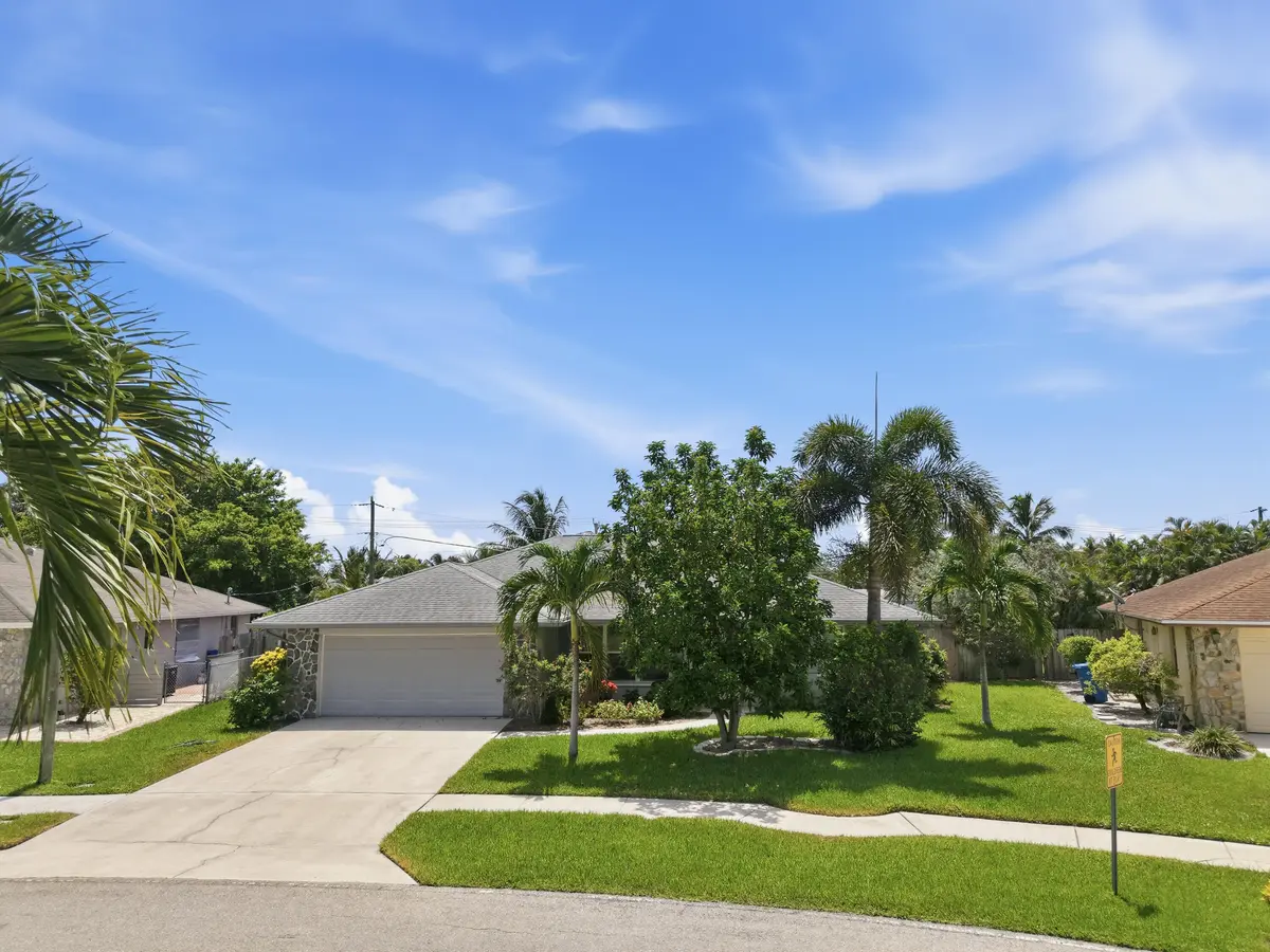 Aerial of Front at 1081 Palama Way, Lantana