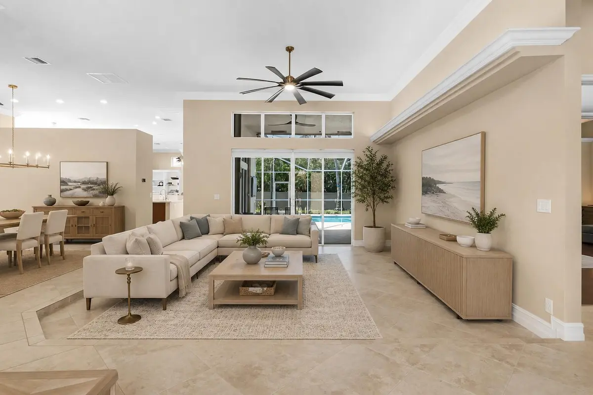 Living Area Staged at 10120 NW 59th Court, Parkland
