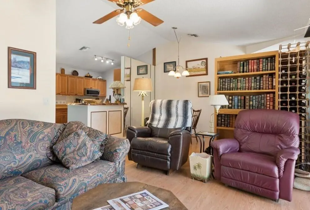 Living Room to Kitchen at 6287 N Mirror Lake Drive, Sebastian