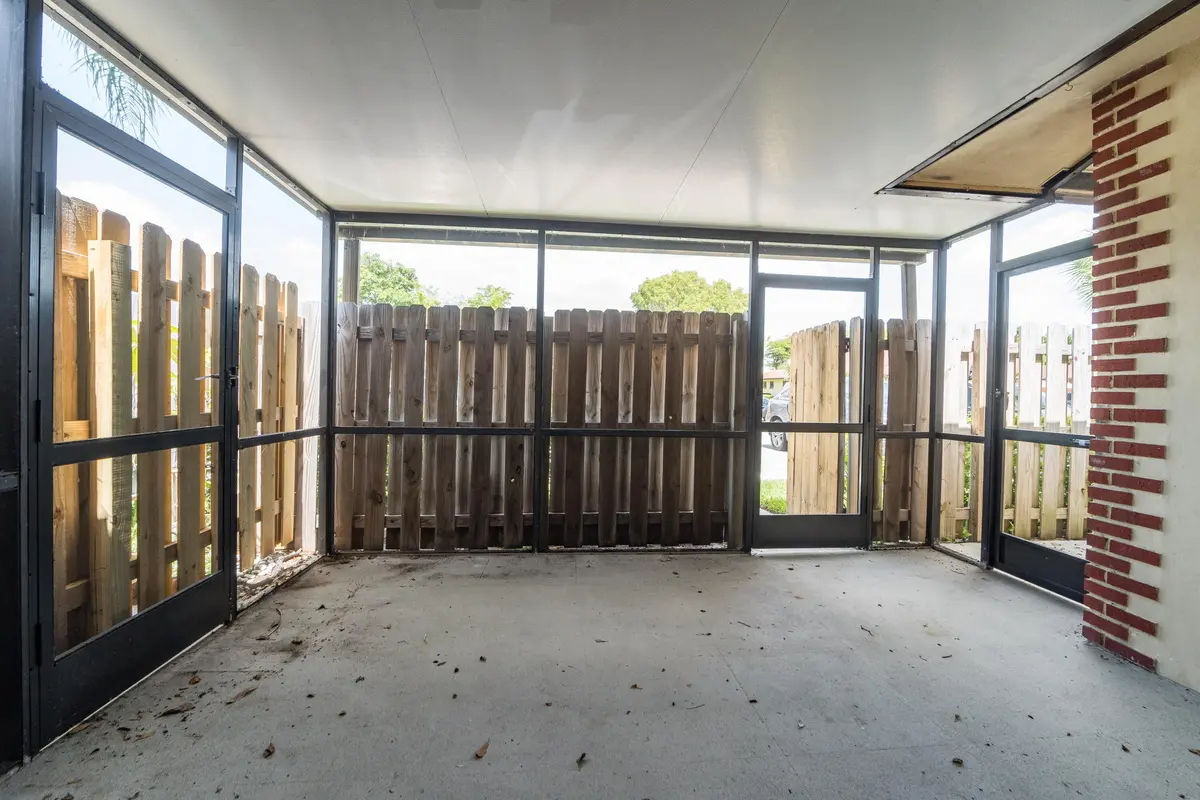 FRONT PATIO at 4413 Woodstock Drive A, West Palm Beach