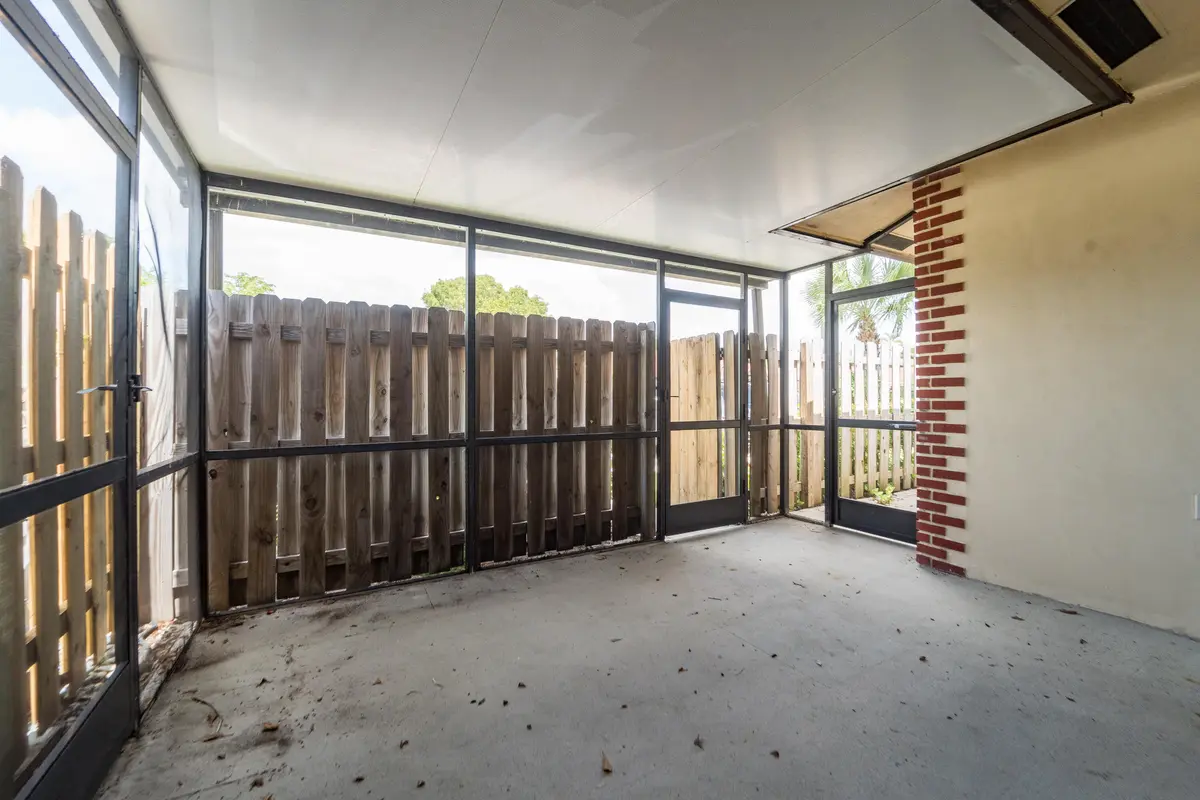 FRONT PATIO at 4413 Woodstock Drive A, West Palm Beach