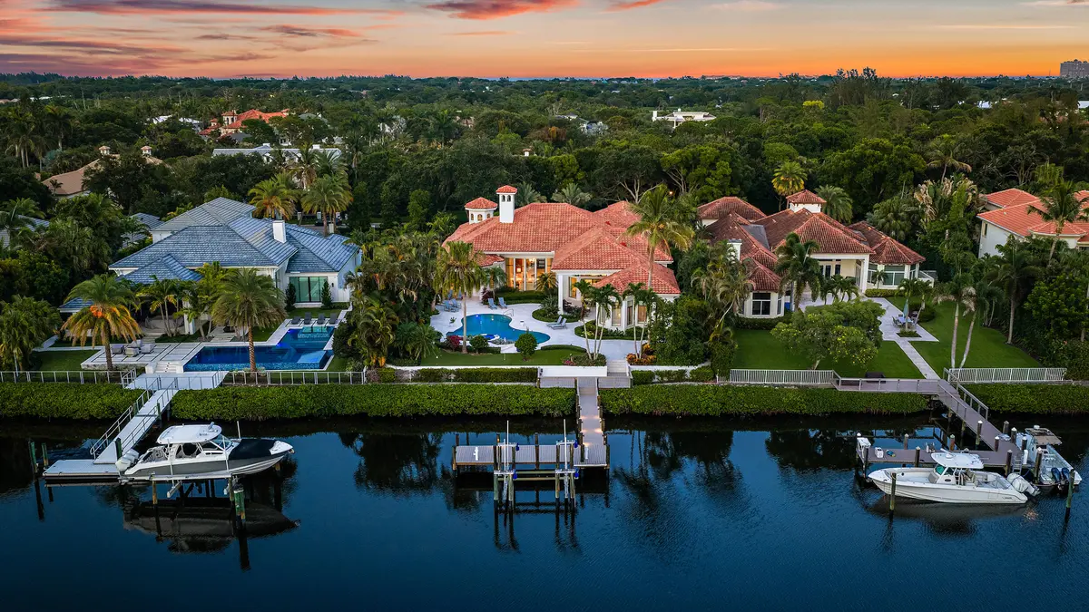 Rear Aerial at 466 Mariner Drive, Jupiter