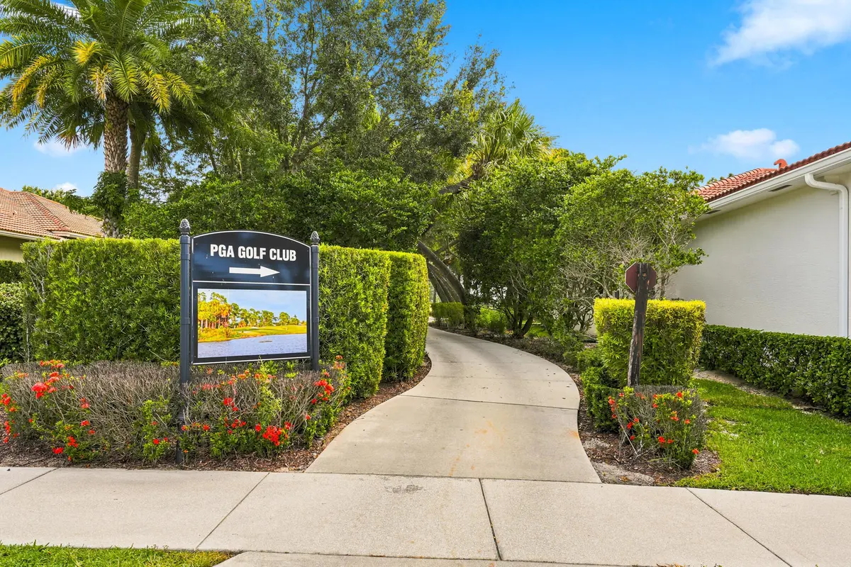Golf Cart entrance to PGA Golf Club at 10263 SW Reggiani Road, Port St. Lucie