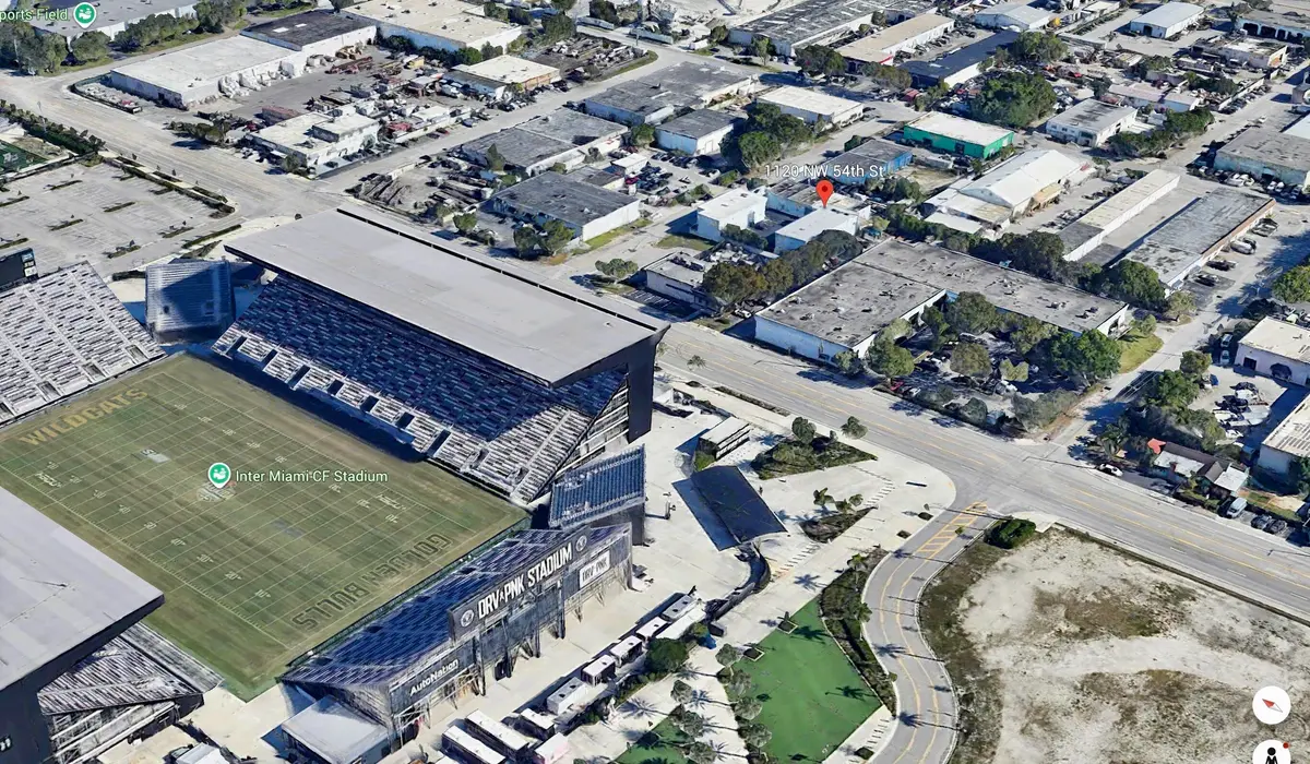 Chase Stasium Aerial at 1120 NW 54TH Street, Fort Lauderdale