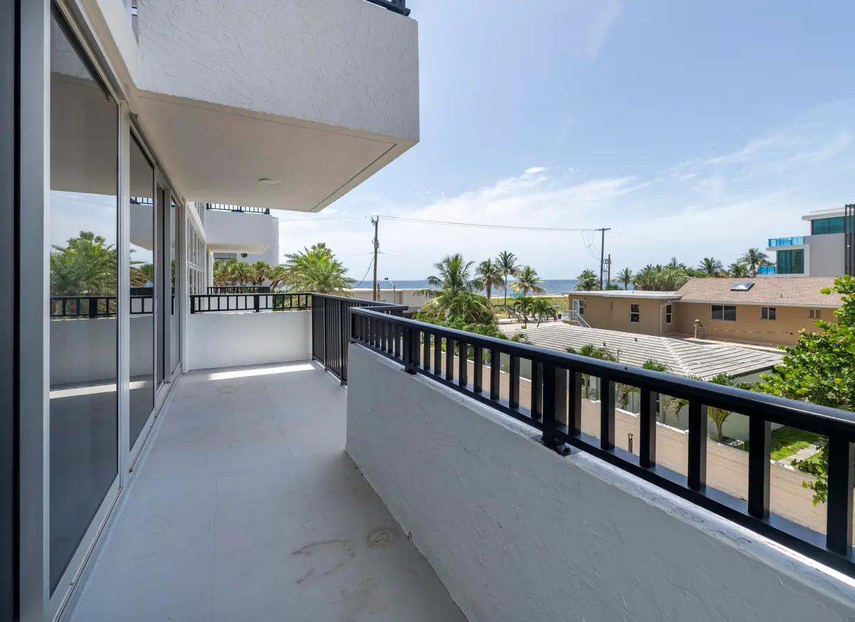 Extended Balcony View at 525 N Ocean Boulevard 423, Pompano Beach