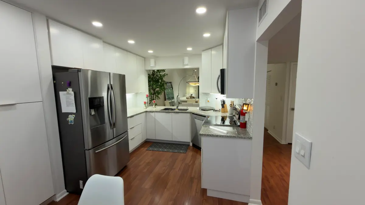 Kitchen view 2 at 7473 Glendevon Lane 407, Delray Beach
