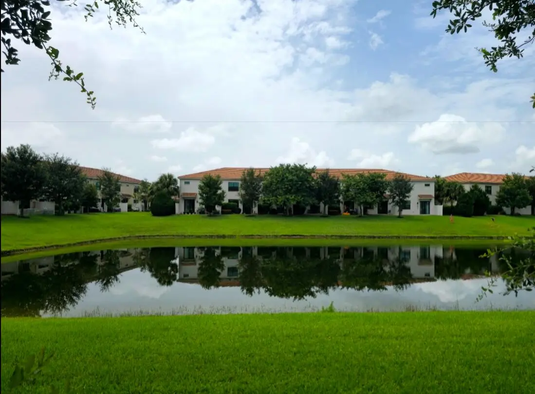Straight view from patio at 10084 BRICKHILL Drive, Boca Raton