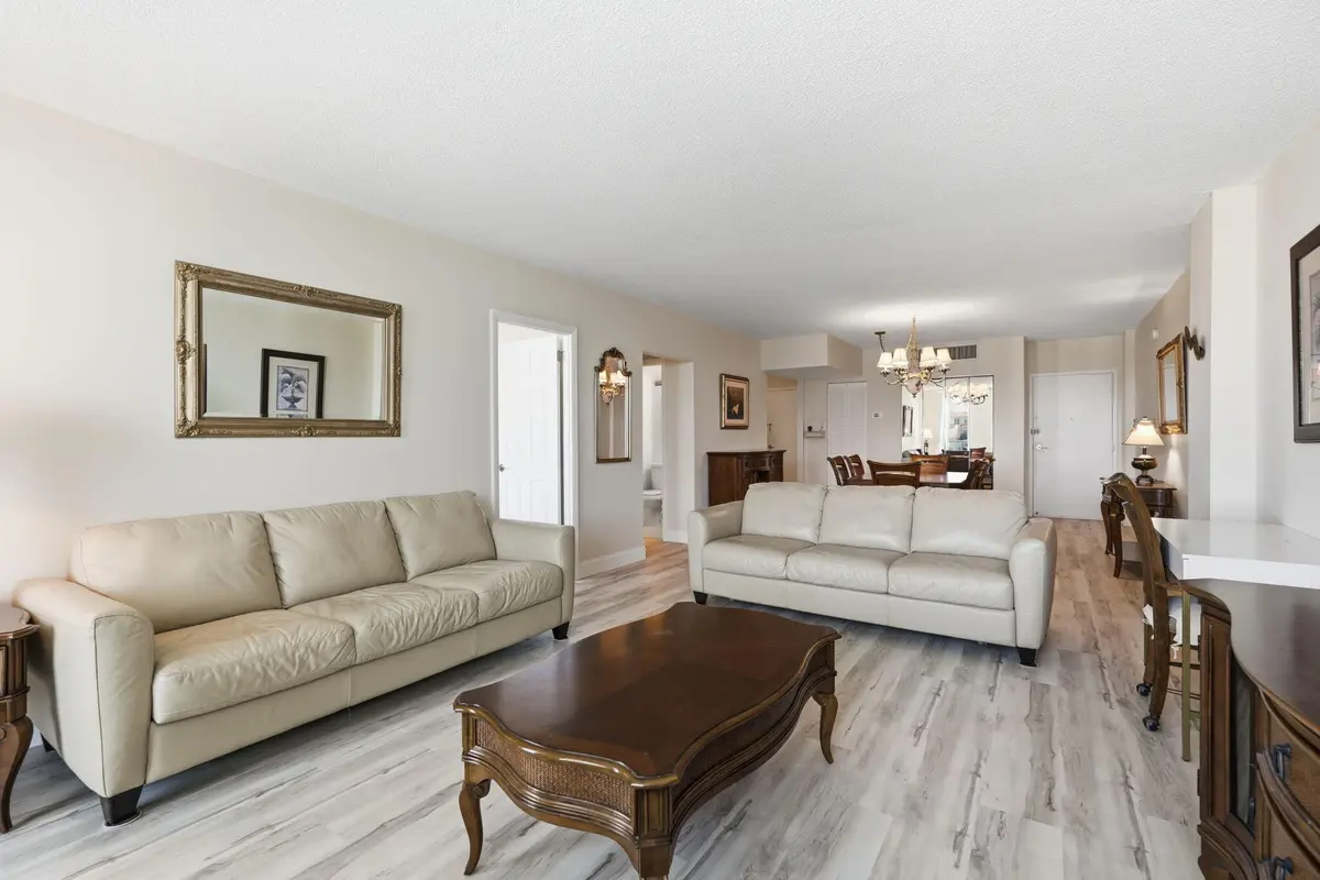 Living area at 3450 S Ocean Boulevard 714, Palm Beach
